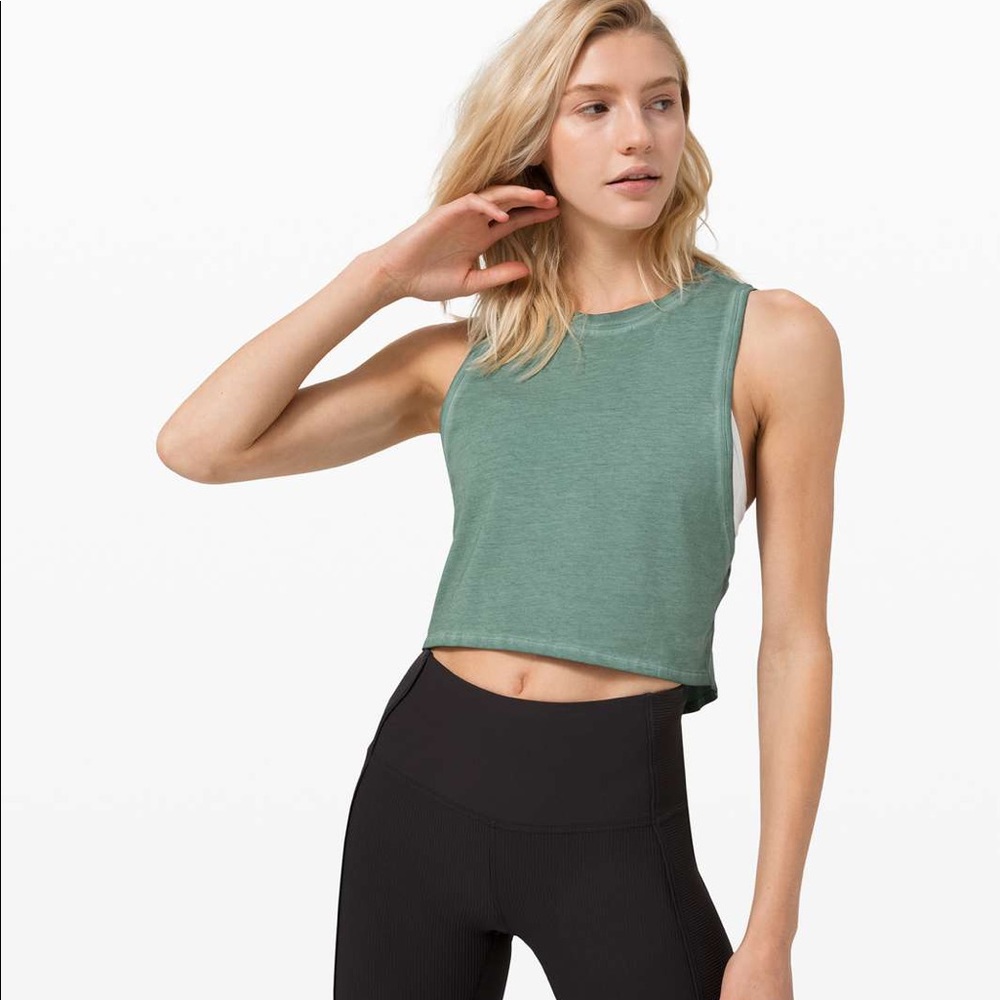 Lululemon Cut Back Crop Tank
